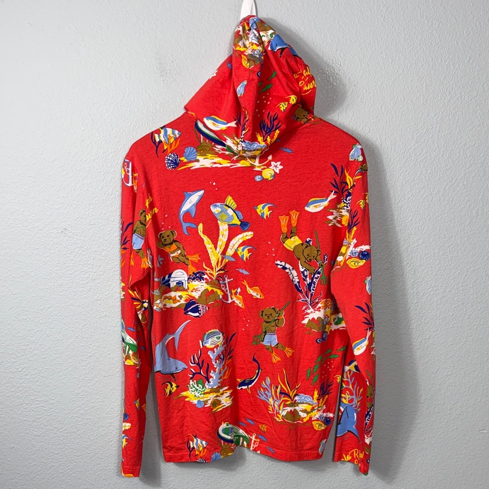 Polo Ralph Lauren Bear Jersey Hooded T-Shirt - Picture 7 of 8